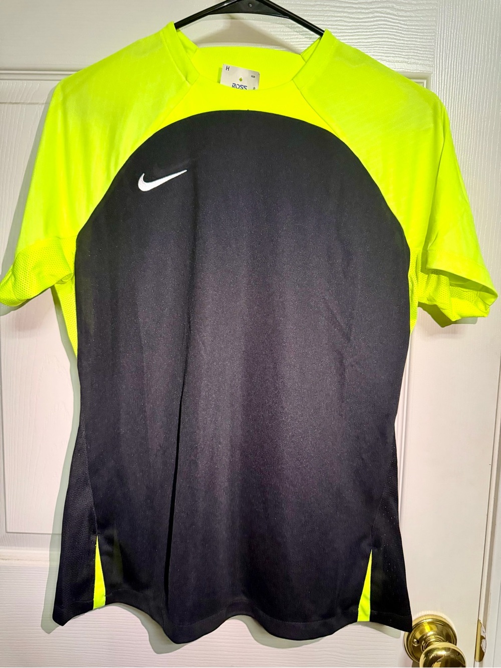 New Nike High-Visibility Yellow and Black Performance Tee